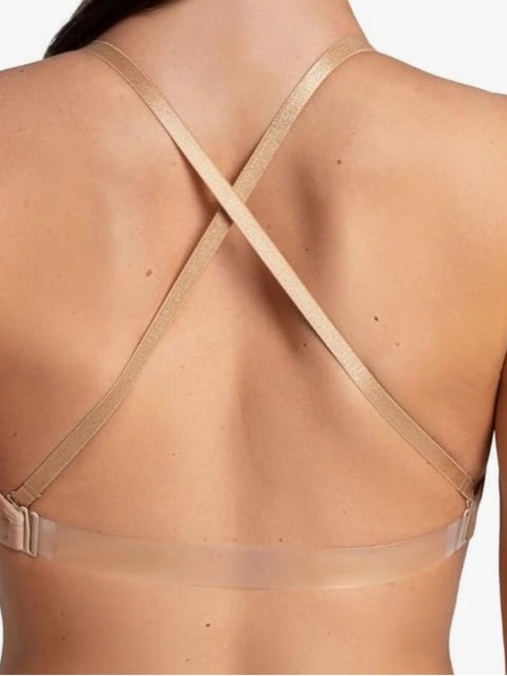 Capezio Women's Seamless Clear Back Bra with Transition Straps 2X NWT Style 3683